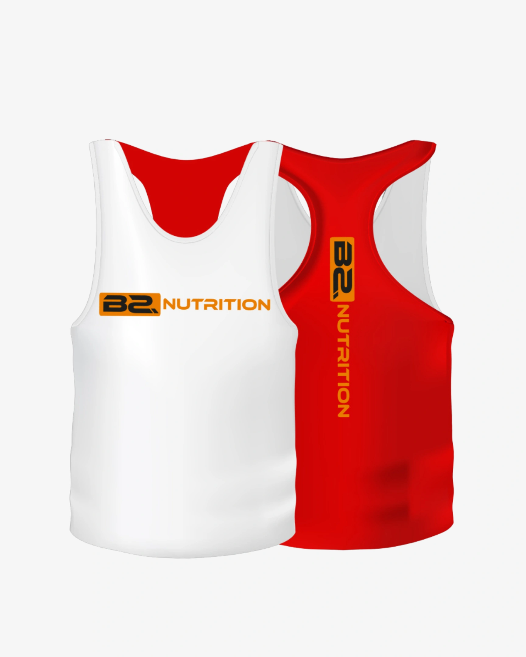 BS Nutrition Tank Top Red and White